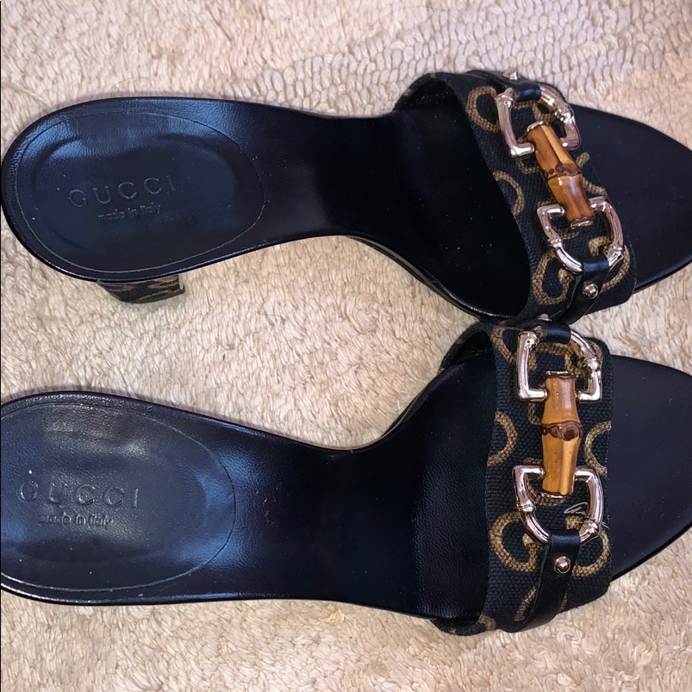SOLD Auth Gucci Black Horsebit heels Sz 8.5 - Picture 11 of 13